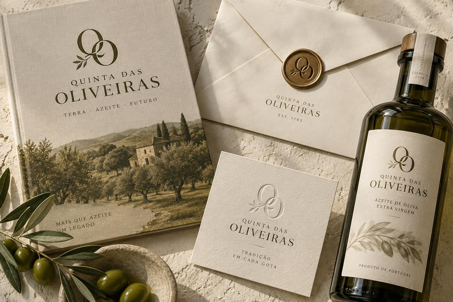 Identidade visual Quinta das Oliveiras
